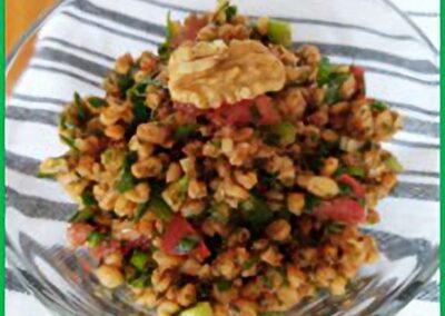 Whole Grain Bulgur Salad (Kısır)
